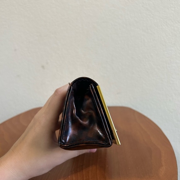 Tory Burch Sunglass Case Magnetic Leopard Animal Tortoise Print Glasses Holder - Picture 4 of 8